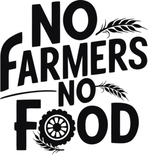 No farmers no food dekal