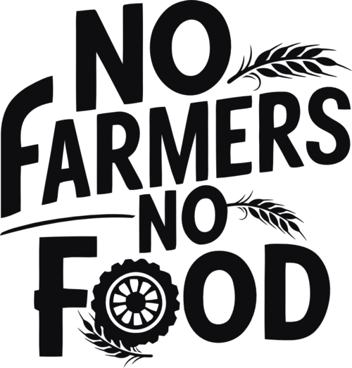 No farmers no food dekal