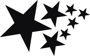 Stjärnor dekal