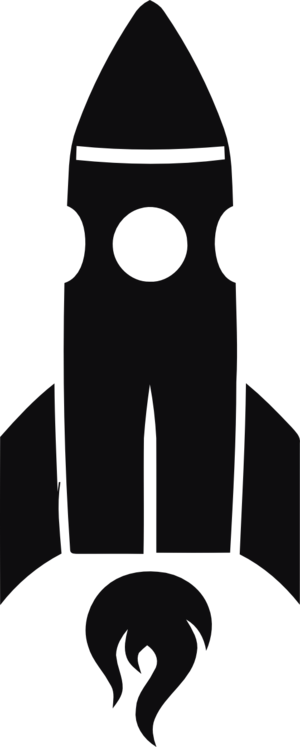 Rymdraket dekal