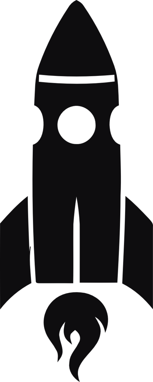 Rymdraket dekal