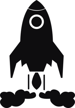 Rymdraket dekal