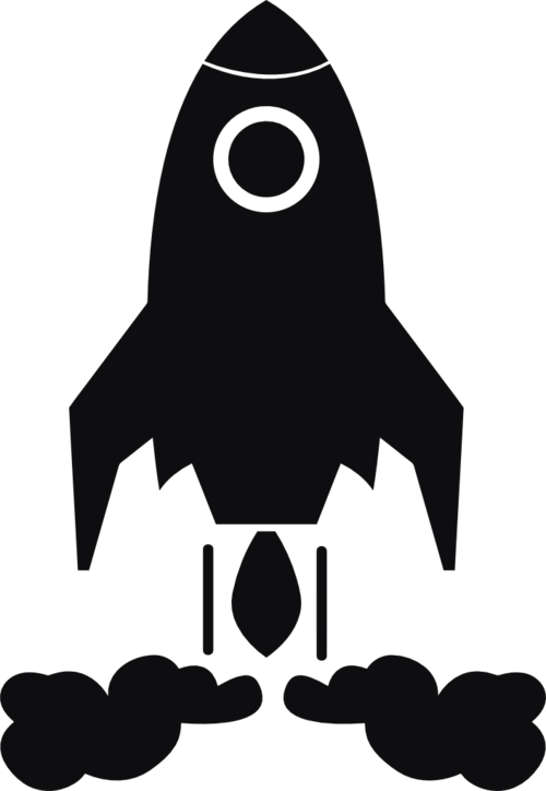 Rymdraket dekal