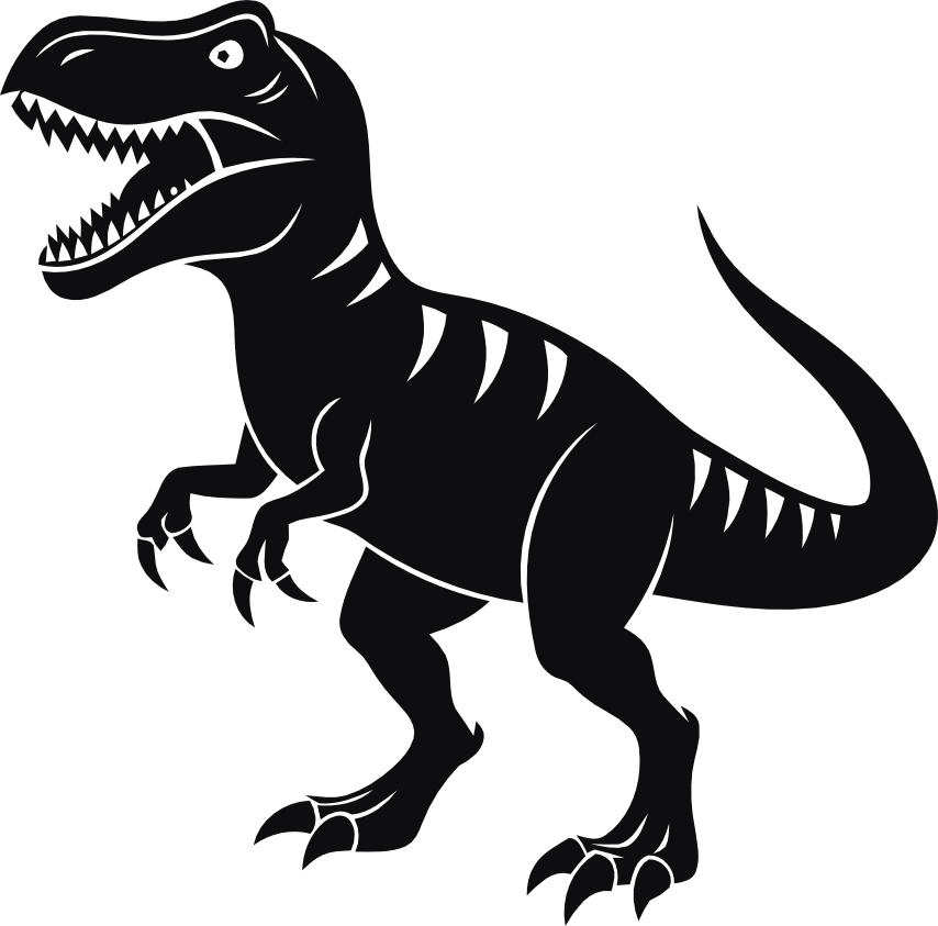 T rex dekal