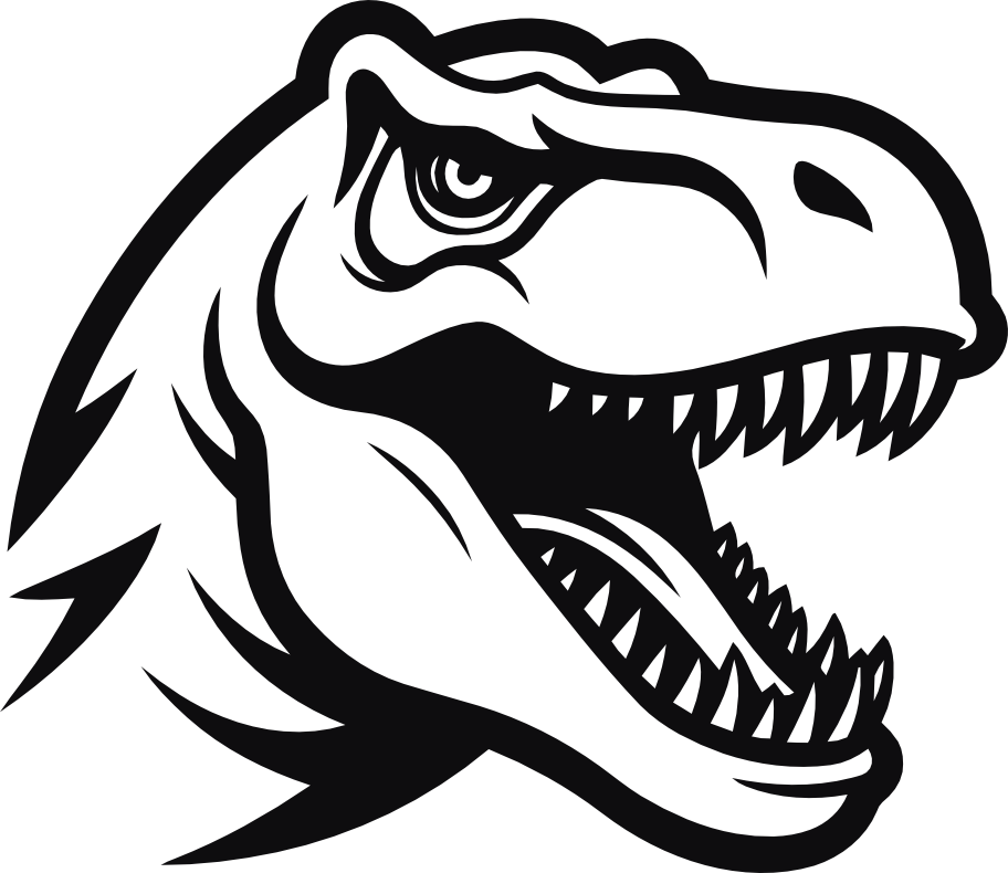 T rex dekal