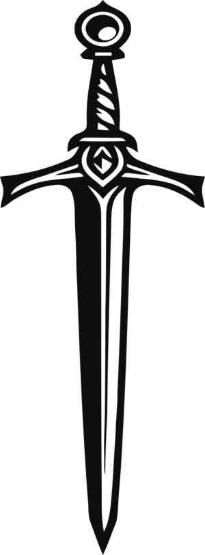 Svärd dekal