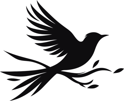 Fågel dekal