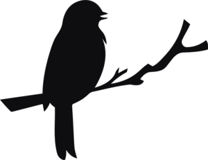 Fågel dekal