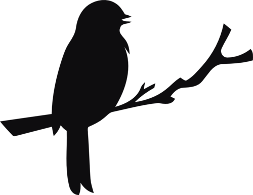 Fågel dekal