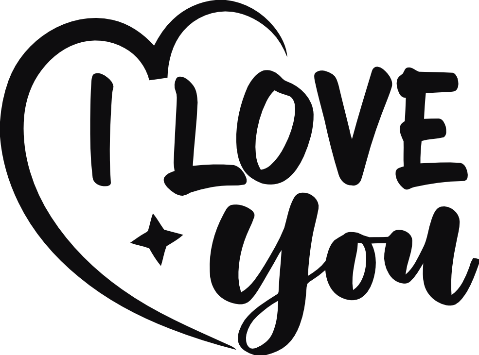 I love you dekal