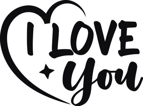 I love you dekal