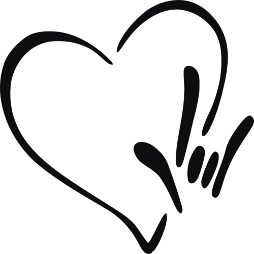 Hjärta rock it dekal