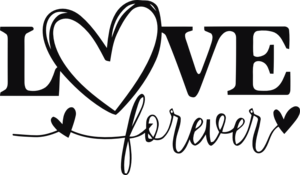 Love you forever dekal