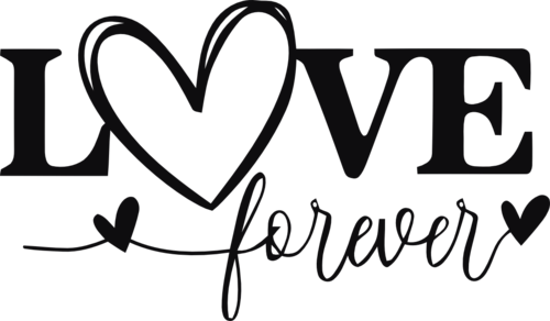 Love you forever dekal