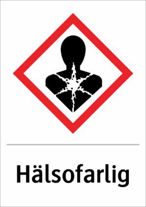 Skylten finns i aluminium (plan), plast, klisterdekal.