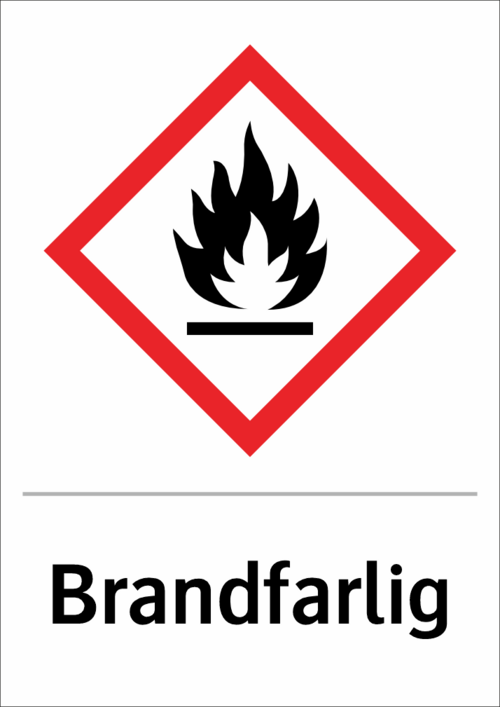 Skylten finns i aluminium (plan), plast, klisterdekal.