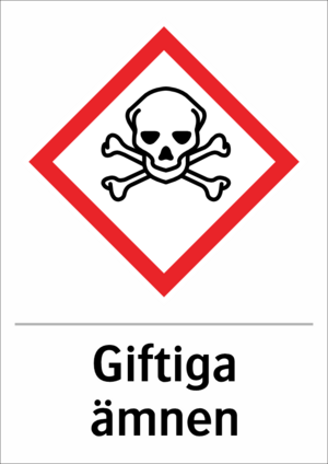 Skylten finns i aluminium (plan), plast, klisterdekal.