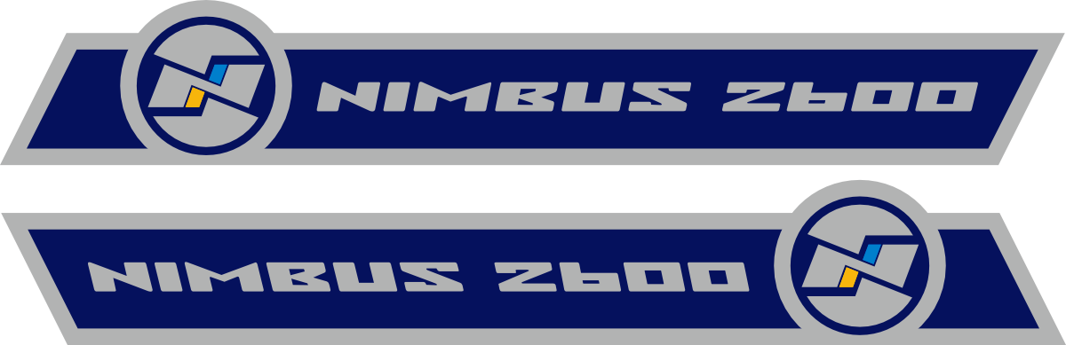 Printade Laminerade dekaler. Innehållande: 2st Nimbus 2600 dekaler 1610x250mm.