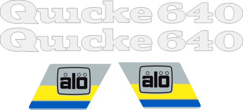 2st Quicke 640 790x76mm. 2st Ålö 270x150mm