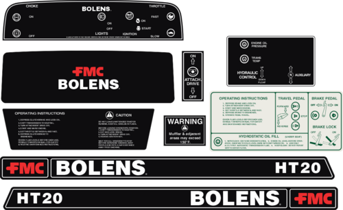Bolens HT20 reproduktion.