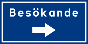Parkeringsskylt - Besökande
400mm x 200mm