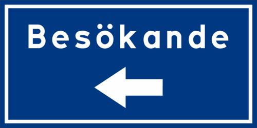 Parkeringsskylt - Besökande
400mm x 200mm