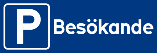 Parkeringsskylt  Besökande 295mm x 100mm