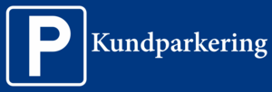 Parkeringsskylt  Kundparkering  295mm x 100mm