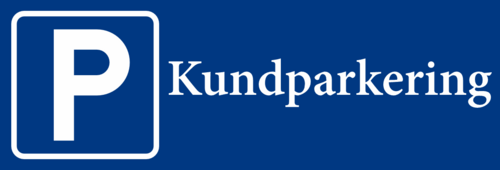 Parkeringsskylt  Kundparkering  295mm x 100mm