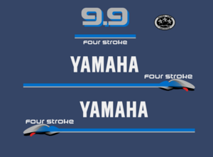 9.9hk dekalkit för Yahama F15MSHZ 1998-99. Komplett reproduktion.