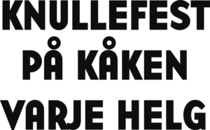 Knullefest på kåken varje helg dekal