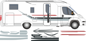 Total längd ca 6m. 3-färg (2802G Silver Metallic, 2801G Antracitmetallic, 2307G Vinröd) 