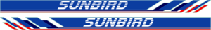 2 dekorstripes till Sunbird Ref. 29. Mått 2000x120mm
Dessa trycks på transparent eller vit vinyl, ange i kommentarsfältet vilken variant du önskar. Transparent blir snyggare och smälter in bra mot gelcoaten, men döljer inte missfärgningar eller skador. Vit bakgrund döljer sådant men är oftast ljusare än gelcoaten.