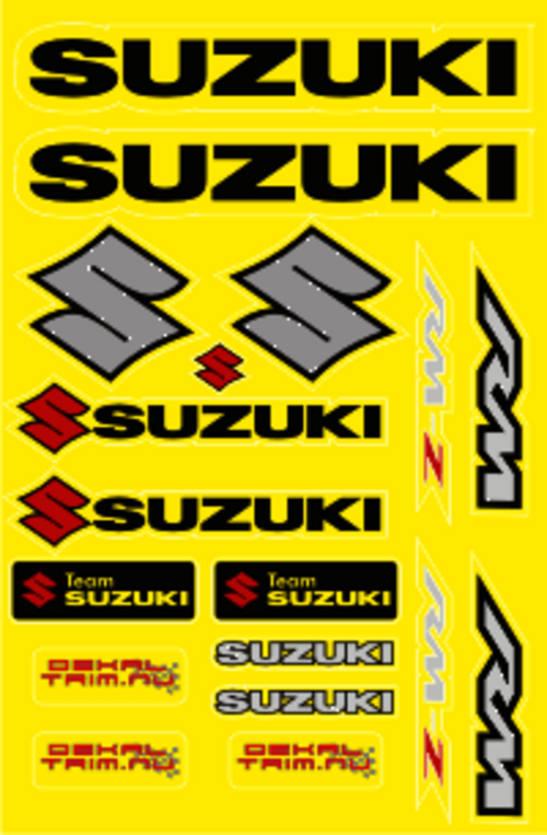 Dekalark 300x460mm. Logotyperna är stansade efter den vita tunna linjen.