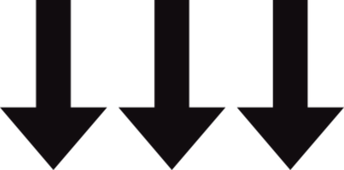 94x150mm Varningsdekal enligt SBF reglemente. Leverans med 3st pilar.